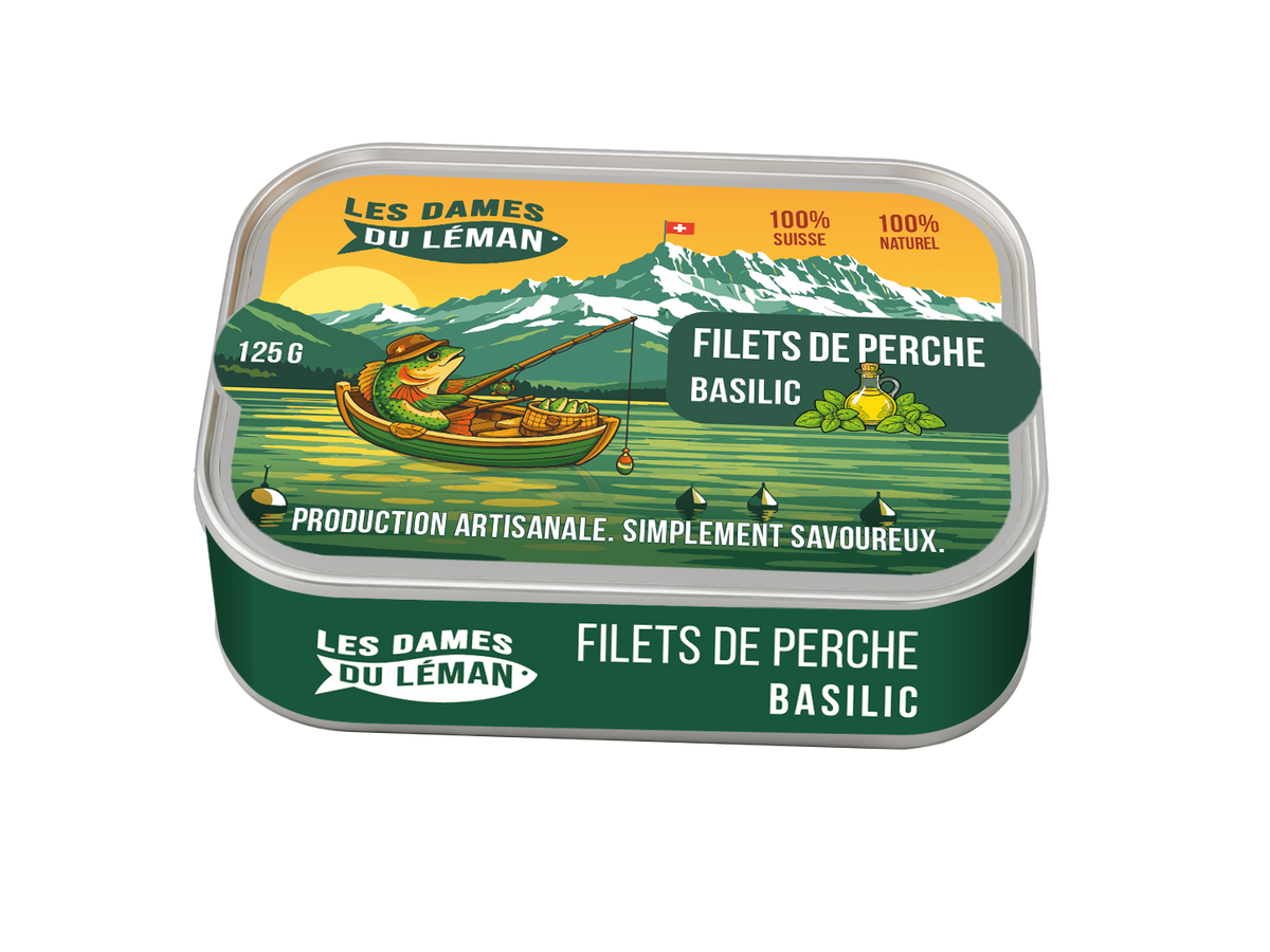 Filets de perche Basilic — boîte 125g