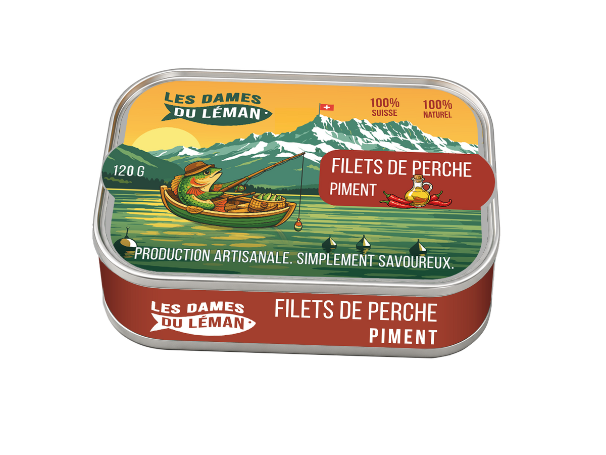 Filets de perche Piment — boîte 125g